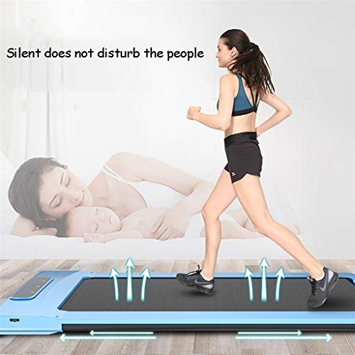 Cintas de correr Máquinas de Cardio Plana doméstico eléctrico Simple Pequeña caminadora Interior Interior Mini silencioso Aptitud Cinta rodante 1-6km / h Rodamiento de Velocidad Ajustable 130kg