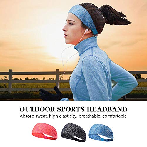 Cintas Pelo Mujer,3 Pack Deportes Diadema Corriente para Yoga, equitación, Baloncesto, Ciclismo, Ejercicio, Ejercicio