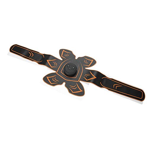 Cinturón de entrenamiento de abdominales de 20 minutos de tiempo de fitness, ABS Mini cinturón de fitness de ABS con carga USB, negro + naranja para masaje parcial Masaje muscular Cinturón de entrenamiento de abdominales de 20 minutos de tiempo de fitness, ABS Mini cinturón de fitness de ABS con carga USB, negro + naranja para masaje parcial Masaje muscular