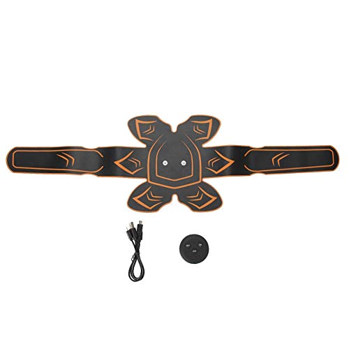 Cinturón de entrenamiento de abdominales de 20 minutos de tiempo de fitness, ABS Mini cinturón de fitness de ABS con carga USB, negro + naranja para masaje parcial Masaje muscular Cinturón de entrenamiento de abdominales de 20 minutos de tiempo de fitness, ABS Mini cinturón de fitness de ABS con carga USB, negro + naranja para masaje parcial Masaje muscular
