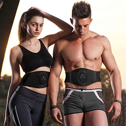 Cinturón De Músculos Abdominales EMS Entrenador Abdominal para Perder Peso, Masajeador Vibratorio De Cinturón Adelgazante Eléctrico 6 Modos, Cinturón Abdominal Moldeador De Cuerpo (B.)