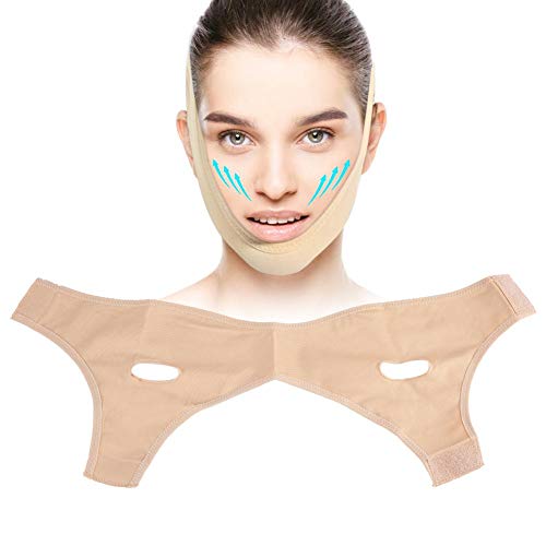 Cinturón Facial en V Máscara Facial que Adelgaza, Vendaje de Estiramiento Facial Mascarilla Barbilla Adelgazante Cinturón Delgado con Vendaje (L) Cinturón Facial en V Máscara Facial que Adelgaza, Vendaje de Estiramiento Facial Mascarilla Barbilla Adelgazante Cinturón Delgado con Vendaje (L)