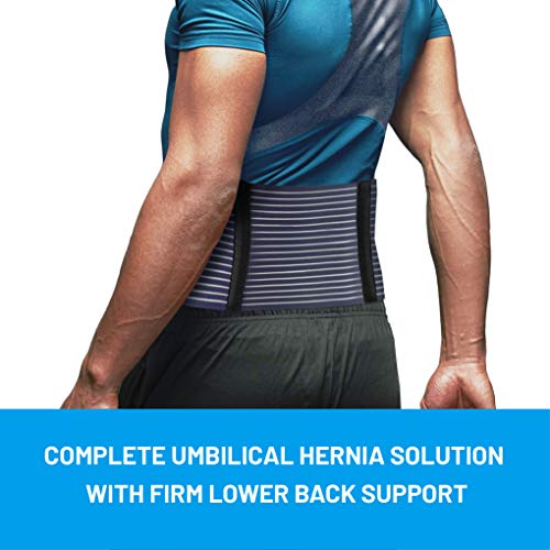 Cinturón para Hernia Umbilical por Everyday Medical I Faja para Hernia Abdominal, Ayuda a Aliviar el Dolor I Banda Elástica para Hernia Incisional, Ventral, Epigástrica para Hombre y Mujer - L/XL