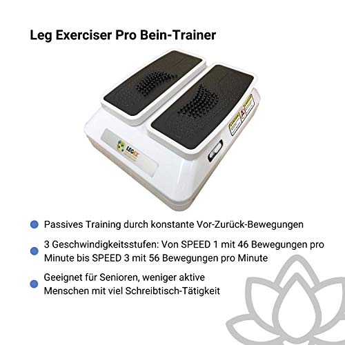 Circulation Leg Exerciser, LegEx pro, ejercitador pasivo de piernas con control remoto inalámbrico y 3 velocidades Circulation Leg Exerciser, LegEx pro, ejercitador pasivo de piernas con control remoto inalámbrico y 3 velocidades