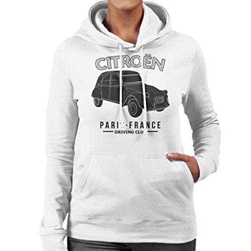 Citroën Driving Club Black 2CV Paris France Women's Hooded Sweatshirt