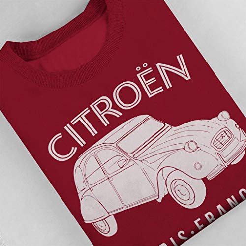 Citroën Driving Club White 2CV Paris France Men's Sweatshirt