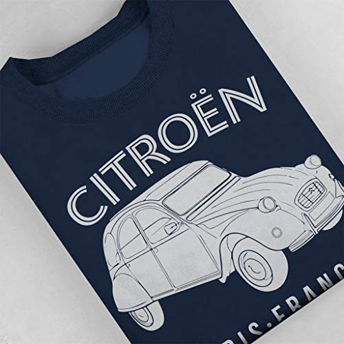 Citroën Driving Club White 2CV Paris France Women's Sweatshirt