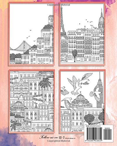 City Life: Adult Coloring Book