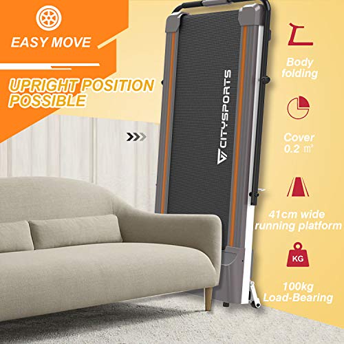 CITYSPORTS Cinta de Correr Caminar Eléctrica Caminadora Plegable Debajo del Escritorio, Cinta Plana con Control Remoto, Almacenamiento Compatible Ahorre Espacio (WP1-2) CITYSPORTS Cinta de Correr Caminar Eléctrica Caminadora Plegable Debajo del Escritorio, Cinta Plana con Control Remoto, Almacenamiento Compatible Ahorre Espacio (WP1-2)