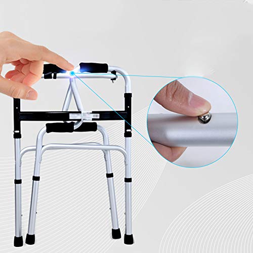 CKR Ayuda para Caminar Obeso Plegable Heavy Duty 2 Rondas para Los Ancianos Adulto Estupendo Ancho De Las Ruedas Delanteras Ligera Andador Móvil Assist De Obstáculos,Blanco CKR Ayuda para Caminar Obeso Plegable Heavy Duty 2 Rondas para Los Ancianos Adulto Estupendo Ancho De Las Ruedas Delanteras Ligera Andador Móvil Assist De Obstáculos,Blanco