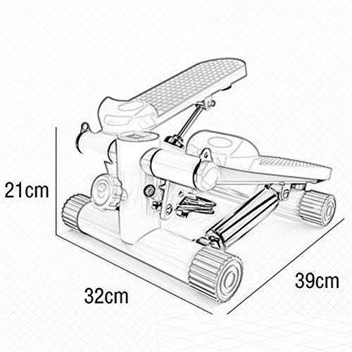 CKR STEPPER Ejercicio Doble Paso a Paso, Gimnasio Paso a Paso con tecnología de Cambio patentada,Black