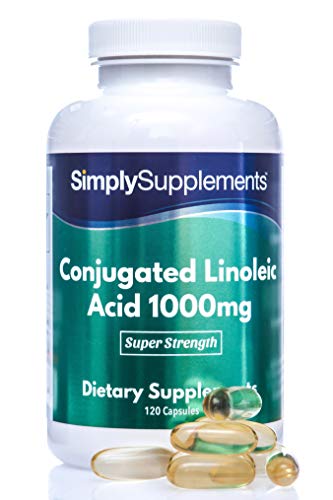 CLA Ácido Linoleico Conjugado 1000mg - ¡Bote para 4 meses! - 120 Cápsulas - SimplySupplements