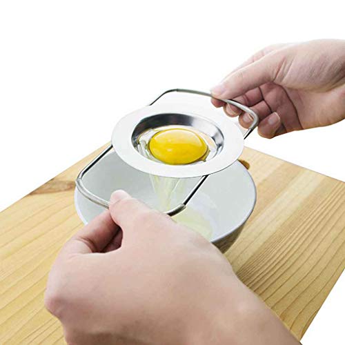 Clara de Huevo Yema Tamizar Filtro de Acero Inoxidable de Huevo Separador Divisor Titular de Cocina Herramientas de Cocina Clara de Huevo Yema Tamizar Filtro de Acero Inoxidable de Huevo Separador Divisor Titular de Cocina Herramientas de Cocina