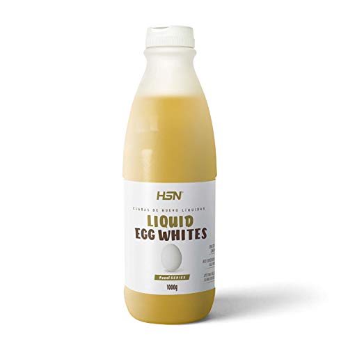 Claras de Huevo Líquida de HSN | 100% Proteína, 0% Grasa | Sin Refrigerar, Sin Aditivos | 1 Bote equivale a 32 claras pasteurizadas | Recetas de Repostería | Tortitas Proteicas | 970ml