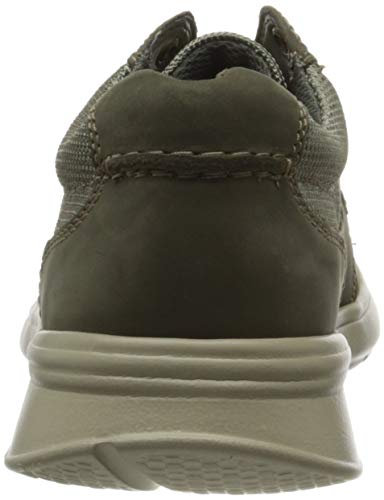 Clarks Cotrell Lane 261486527, Zapatos de Cordones Derby Hombre, Verde (Olive Combi Olive Combi), 47 EU