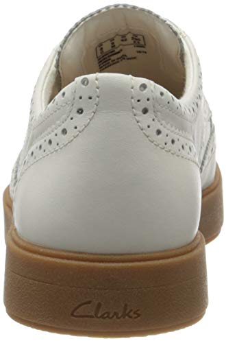 Clarks Hero Limit, Zapatos de Cordones Derby Hombre, Blanco (White Leather White Leather), 42 EU Clarks Hero Limit, Zapatos de Cordones Derby Hombre, Blanco (White Leather White Leather), 42 EU