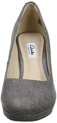 Clarks Kendra Sienna, Zapatos de Tacón Mujer, Gris (Grey), 39.5 EU