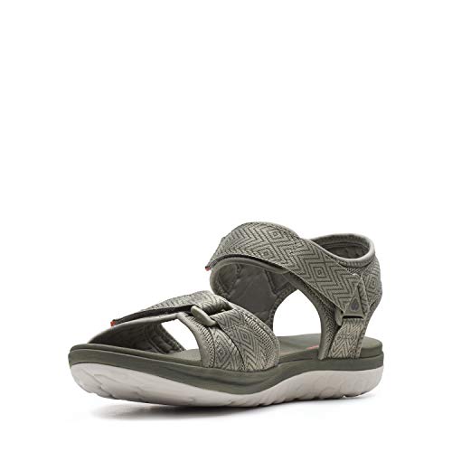 Clarks Step Beat Sun, Abierta Sandalias Punta Cerrada, Verde (Dusty Olive Dusty Olive), 41.5 EU Clarks Step Beat Sun, Abierta Sandalias Punta Cerrada, Verde (Dusty Olive Dusty Olive), 41.5 EU