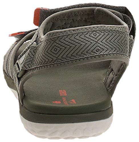 Clarks Step Beat Sun, Abierta Sandalias Punta Cerrada, Verde (Dusty Olive Dusty Olive), 41.5 EU