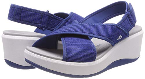 Clarks Step Cali Cove, Zapatillas Mujer, Azul (Blue-), 39.5 EU