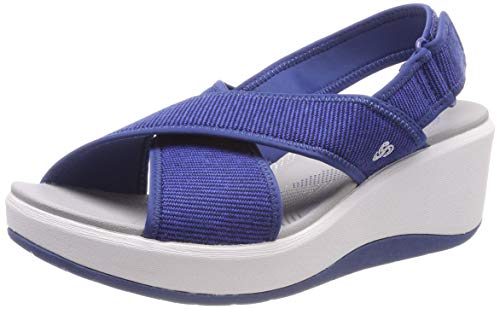 Clarks Step Cali Cove, Zapatillas Mujer, Azul (Blue-), 39.5 EU