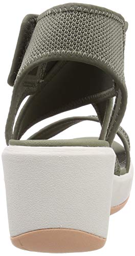 Clarks Step Cali Palm, Zapatillas Mujer, Verde (Olive-), 38 EU