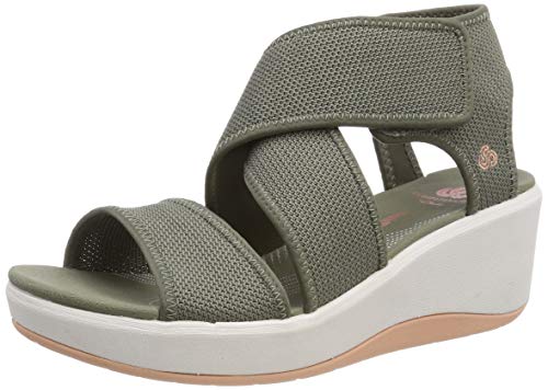 Clarks Step Cali Palm, Zapatillas Mujer, Verde (Olive-), 38 EU