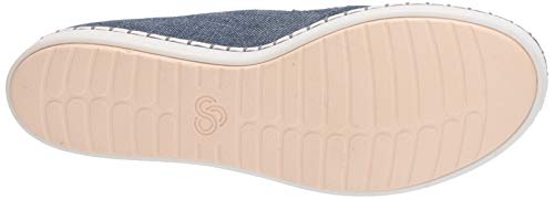 Clarks Step Glow Slip, Zapatillas sin Cordones para Mujer, Beige (Denim Denim), 37 EU Clarks Step Glow Slip, Zapatillas sin Cordones para Mujer, Beige (Denim Denim), 37 EU