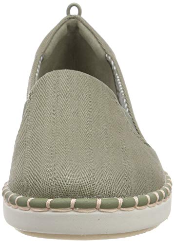 Clarks Step Glow Slip, Zapatillas sin Cordones para Mujer, Beige (Olive Olive), 38 EU Clarks Step Glow Slip, Zapatillas sin Cordones para Mujer, Beige (Olive Olive), 38 EU