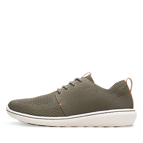 Clarks Step Urban Mix, Zapatillas Hombre, Verde Khaki, 42.5 EU