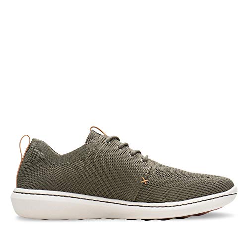 Clarks Step Urban Mix, Zapatillas Hombre, Verde Khaki, 46 EU