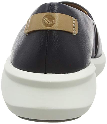 Clarks Un Rio Step, Zapatillas sin Cordones para Mujer, Azul (Navy Leather Navy Leather), 39.5 EU Clarks Un Rio Step, Zapatillas sin Cordones para Mujer, Azul (Navy Leather Navy Leather), 39.5 EU