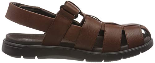 Clarks Unwilmore Ray, Sandalias Punta Cerrada Hombre, Marrón (Mahogany Mahogany), 43 EU Clarks Unwilmore Ray, Sandalias Punta Cerrada Hombre, Marrón (Mahogany Mahogany), 43 EU