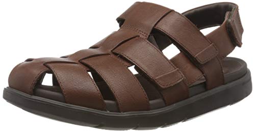 Clarks Unwilmore Ray, Sandalias Punta Cerrada Hombre, Marrón (Mahogany Mahogany), 43 EU Clarks Unwilmore Ray, Sandalias Punta Cerrada Hombre, Marrón (Mahogany Mahogany), 43 EU