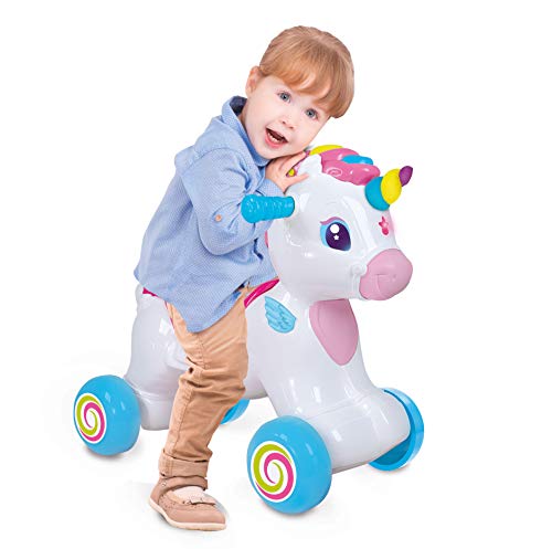 Clementoni-El Unicornio Balancín, Multicolor (617647) Clementoni-El Unicornio Balancín, Multicolor (617647)