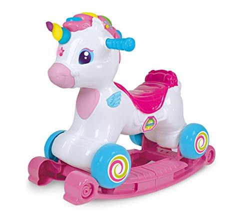 Clementoni-El Unicornio Balancín, Multicolor (617647) Clementoni-El Unicornio Balancín, Multicolor (617647)