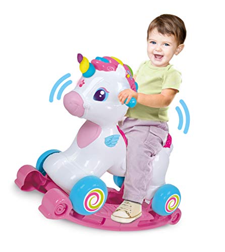 Clementoni-El Unicornio Balancín, Multicolor (617647) Clementoni-El Unicornio Balancín, Multicolor (617647)