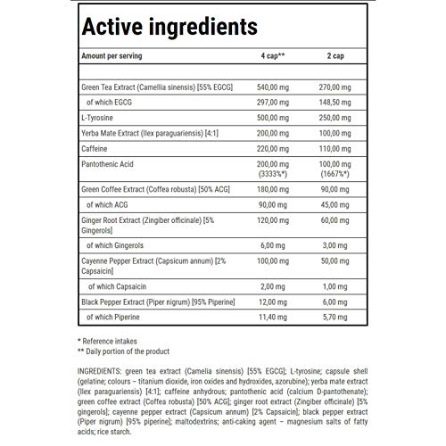 Clenburexin 180 caps – termogénica quemadores de grasa y pérdida de peso – Trec Nutrition – más eficaz – --