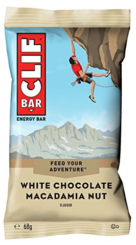 CLIF Bar Barrita energética de avena con chocolate blanco y nuez de Macadamia - Paquete de 12 x 68 gr - Total: 816 gr CLIF Bar Barrita energética de avena con chocolate blanco y nuez de Macadamia - Paquete de 12 x 68 gr - Total: 816 gr