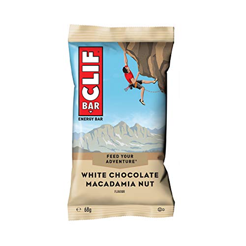 CLIF Bar Barrita energética de avena con chocolate blanco y nuez de Macadamia - Paquete de 12 x 68 gr - Total: 816 gr CLIF Bar Barrita energética de avena con chocolate blanco y nuez de Macadamia - Paquete de 12 x 68 gr - Total: 816 gr