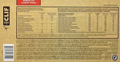 Clif Bar Barrita Energética de Avena y Chocolate con Almendras, (pack con 12 x 68 g) Clif Bar Barrita Energética de Avena y Chocolate con Almendras, (pack con 12 x 68 g)