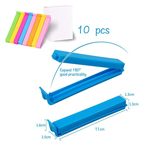 Clip de Sellado, ZoneYan Clips de Cierre para Bolsas, Clips de Cierre de Plástico, Pinzas Cierre Cocina, Pinzas de Bolsa de Comida, Sellado Clips para Alimentos, Pinzas Cierre Bolsas Grandes, 10 pcs Clip de Sellado, ZoneYan Clips de Cierre para Bolsas, Clips de Cierre de Plástico, Pinzas Cierre Cocina, Pinzas de Bolsa de Comida, Sellado Clips para Alimentos, Pinzas Cierre Bolsas Grandes, 10 pcs