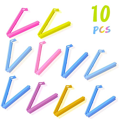 Clip de Sellado, ZoneYan Clips de Cierre para Bolsas, Clips de Cierre de Plástico, Pinzas Cierre Cocina, Pinzas de Bolsa de Comida, Sellado Clips para Alimentos, Pinzas Cierre Bolsas Grandes, 10 pcs Clip de Sellado, ZoneYan Clips de Cierre para Bolsas, Clips de Cierre de Plástico, Pinzas Cierre Cocina, Pinzas de Bolsa de Comida, Sellado Clips para Alimentos, Pinzas Cierre Bolsas Grandes, 10 pcs