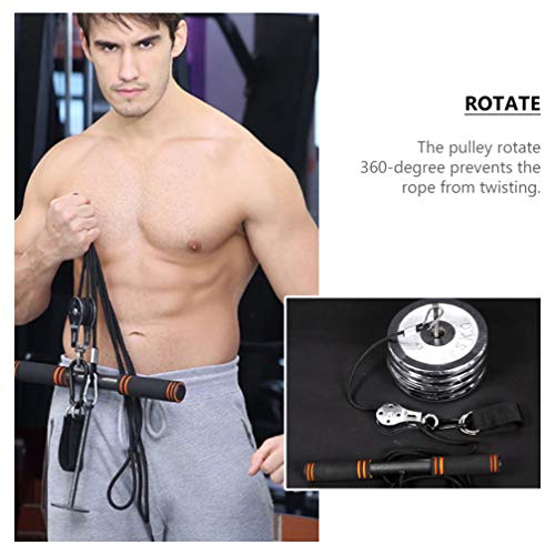 CLISPEED Juego de Cuerdas de Tríceps Cable de Cuerda Desplegable Accesorios de Polea Equipo de Entrenamiento de Fuerza del Brazo para Jalones Laterales Curl de Bíceps Extensiones de CLISPEED Juego de Cuerdas de Tríceps Cable de Cuerda Desplegable Accesorios de Polea Equipo de Entrenamiento de Fuerza del Brazo para Jalones Laterales Curl de Bíceps Extensiones de