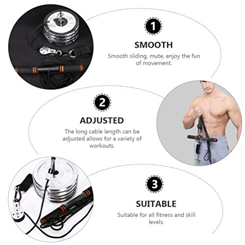 CLISPEED Juego de Cuerdas de Tríceps Cable de Cuerda Desplegable Accesorios de Polea Equipo de Entrenamiento de Fuerza del Brazo para Jalones Laterales Curl de Bíceps Extensiones de CLISPEED Juego de Cuerdas de Tríceps Cable de Cuerda Desplegable Accesorios de Polea Equipo de Entrenamiento de Fuerza del Brazo para Jalones Laterales Curl de Bíceps Extensiones de