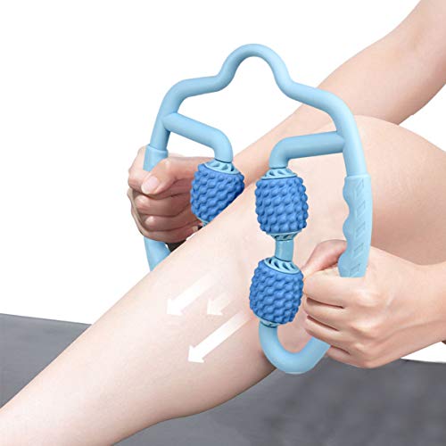 CLISPEED Punto de Disparo Rodillo Muscular Tejido Profundo Auto Masaje para Pantorrillas Piernas Brazos Codo de Tenista Y Codo de Golfista (Azul) CLISPEED Punto de Disparo Rodillo Muscular Tejido Profundo Auto Masaje para Pantorrillas Piernas Brazos Codo de Tenista Y Codo de Golfista (Azul)