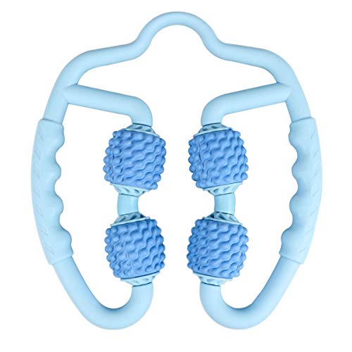 CLISPEED Punto de Disparo Rodillo Muscular Tejido Profundo Auto Masaje para Pantorrillas Piernas Brazos Codo de Tenista Y Codo de Golfista (Azul)