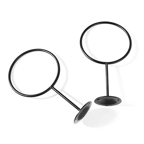 Clispeed Soportes de exhibiciĂłn de los titulares de la Bola montados en la Pared Balones de Ejercicio de Voleibol de fĂștbol, fĂștbol, Negro Paquete de 2 Clispeed Soportes de exhibiciĂłn de los titulares de la Bola montados en la Pared Balones de Ejercicio de Voleibol de fĂștbol, fĂștbol, Negro Paquete de 2