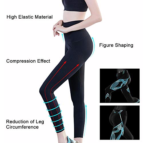 CLOSKIN Mallas de Mujer Pantalones Deportivos Mallas con Cintura Alta Pantalones Yoga Sexy Pantalones Compresión Fitness Pantalones Opacos CLOSKIN Mallas de Mujer Pantalones Deportivos Mallas con Cintura Alta Pantalones Yoga Sexy Pantalones Compresión Fitness Pantalones Opacos