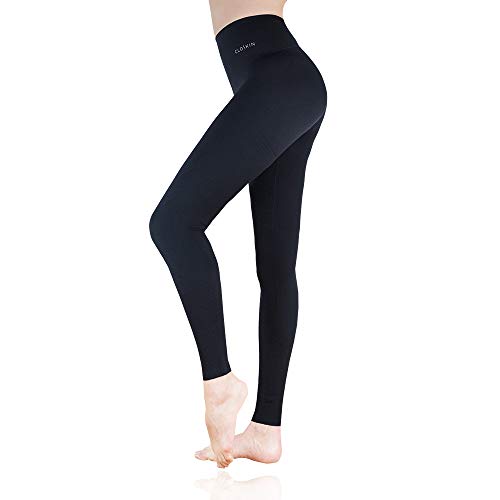 CLOSKIN Mallas de Mujer Pantalones Deportivos Mallas con Cintura Alta Pantalones Yoga Sexy Pantalones Compresión Fitness Pantalones Opacos